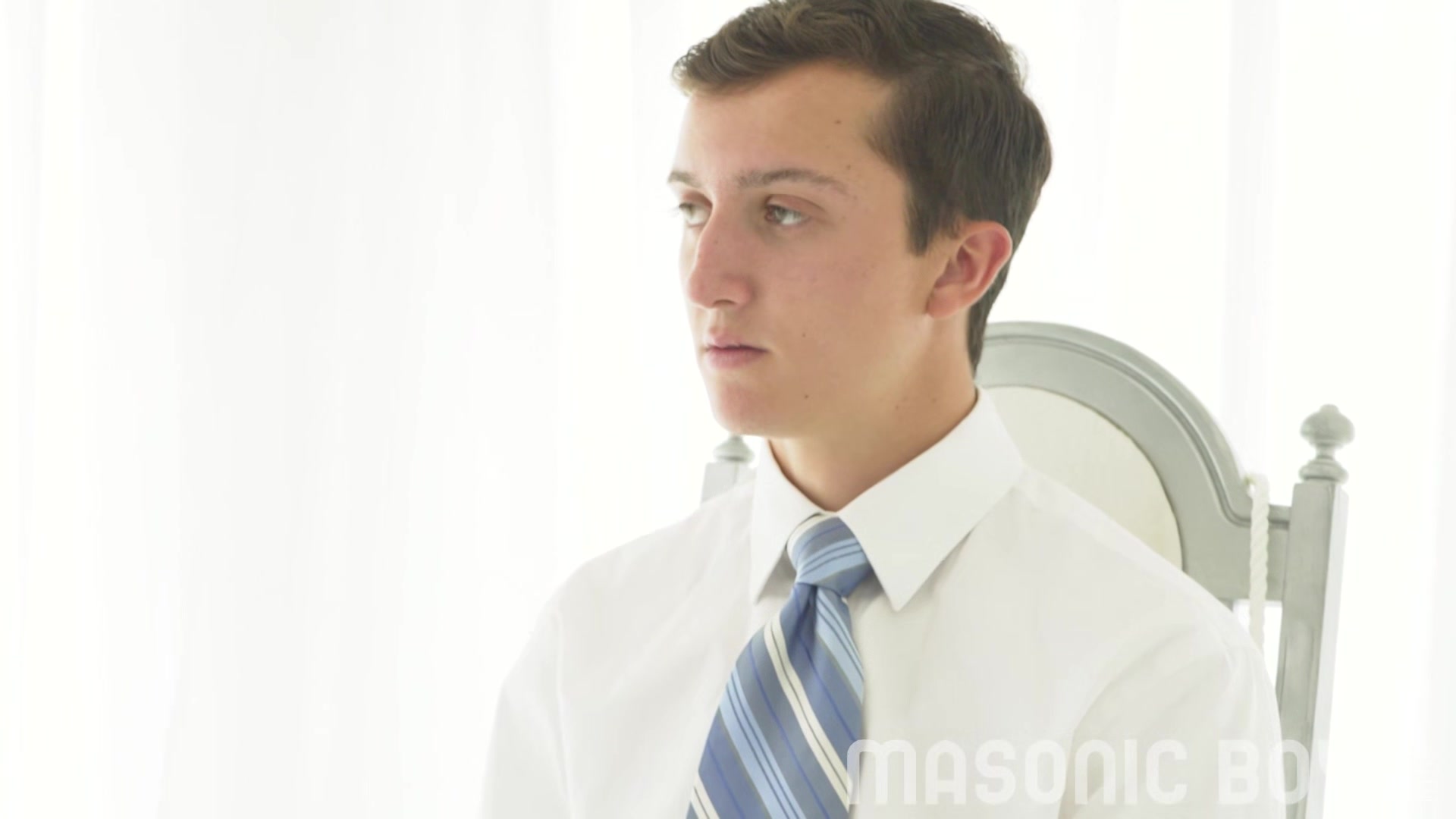 MasonicBoys - Handsome young boy gets stroked and probed by dom Step daddy