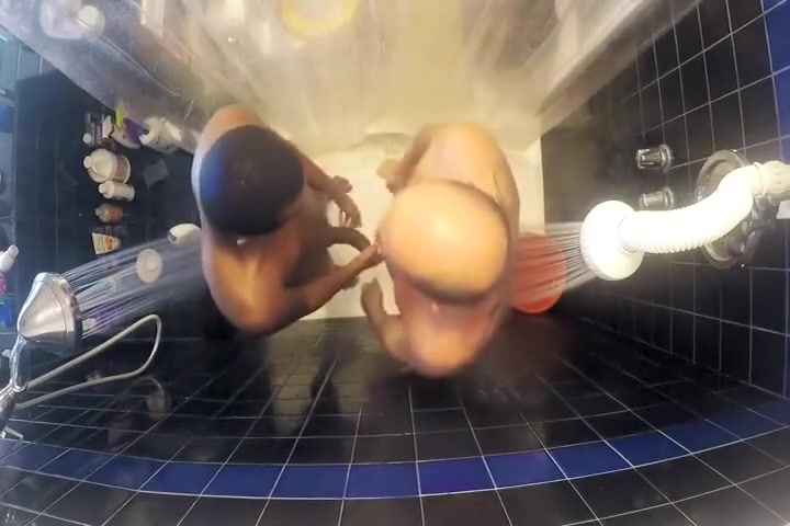 Step daddy fucks black boy in shower