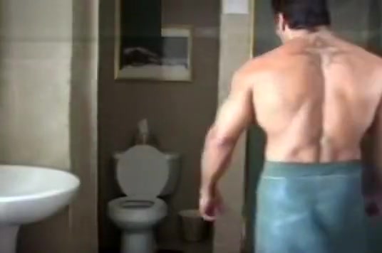 Nick Harmon takes a shower and shows off