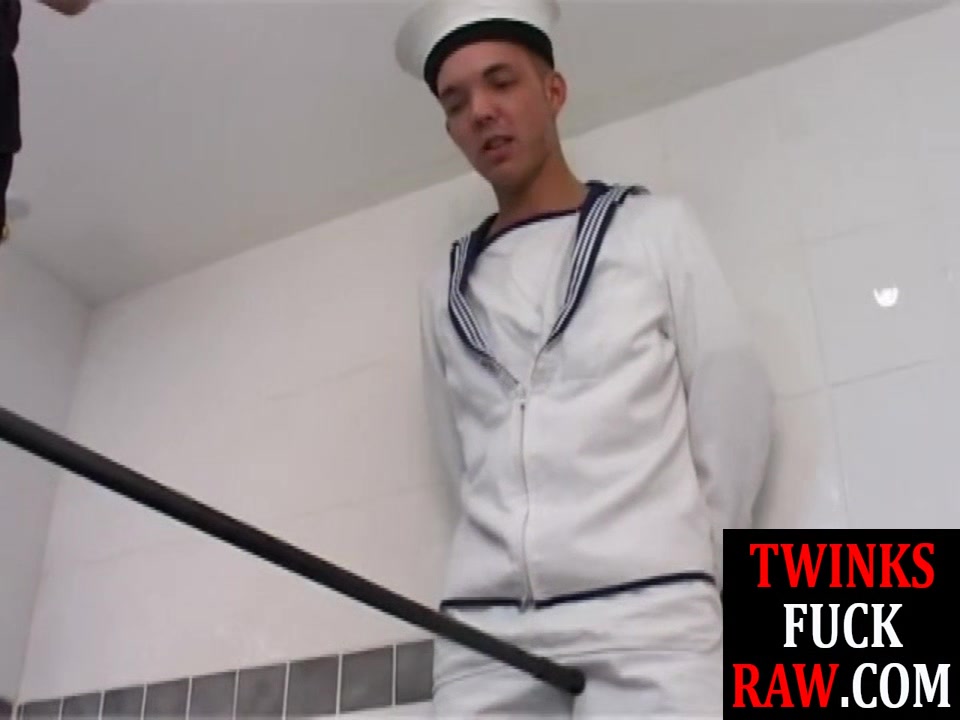 Twink sailor rimmed and barebacked by captain for jizz