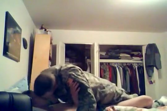 Real military amateur couple