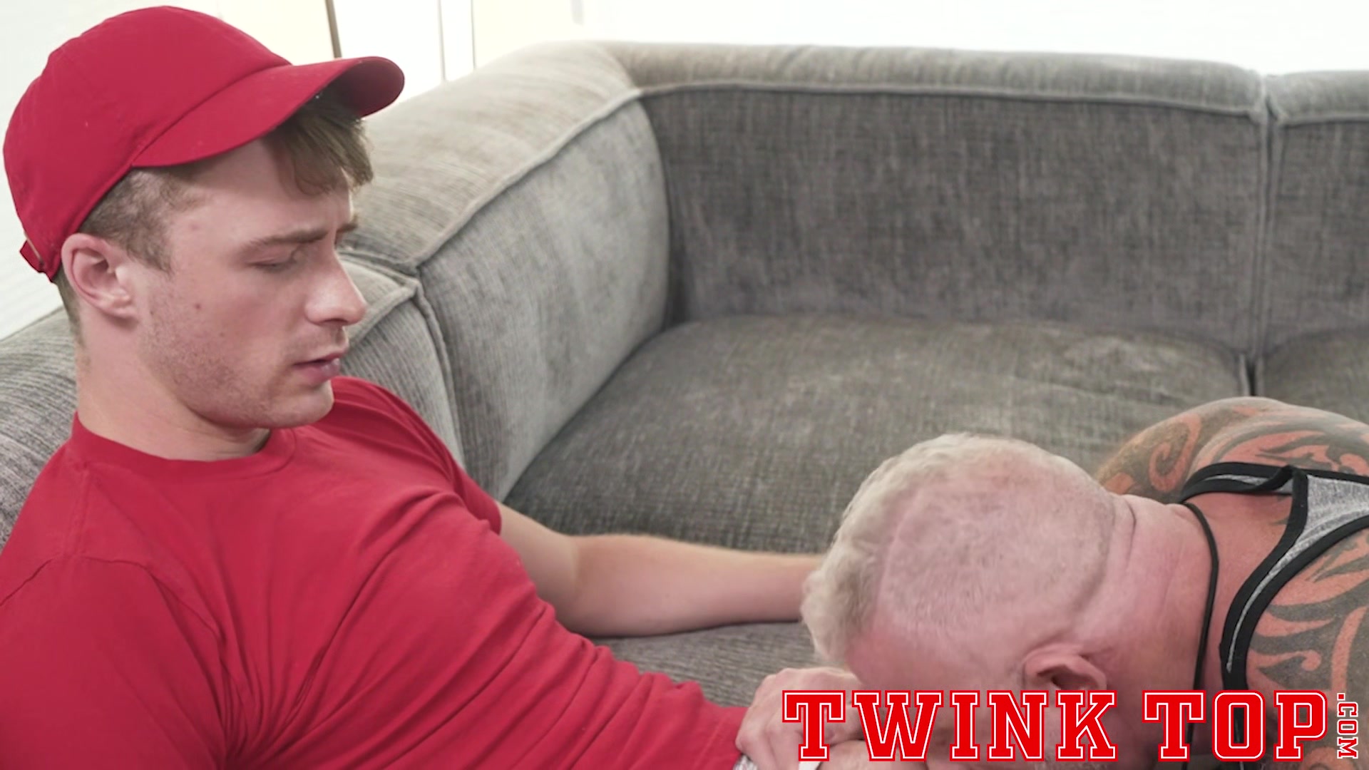 TwinkTop - Massively hung jock barebacks hairy muscle Step dad coach