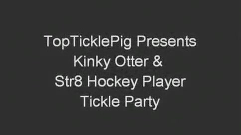 Kinky Otter & Str8 Hockey Play Tickle Party