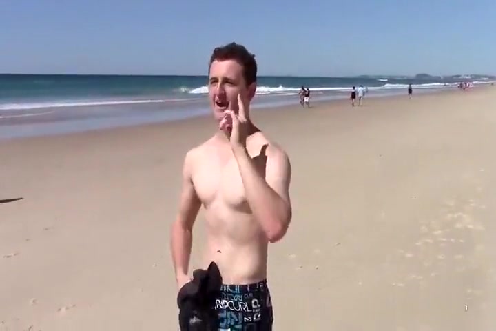 Aussie Daniel blown at gloryhole