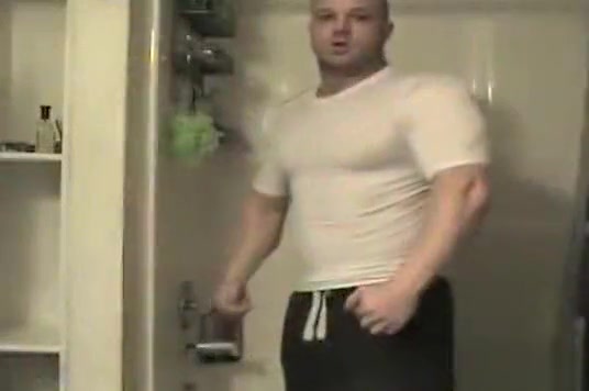 Kyle S in the shower