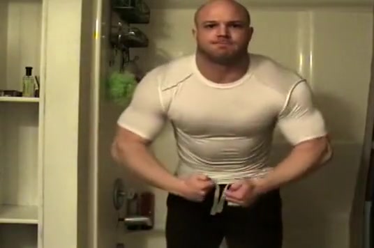 Kyle S in the shower