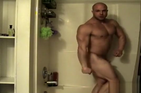 Kyle S in the shower