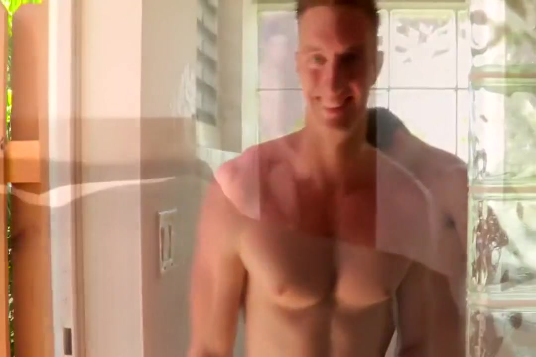 Two hunks bareback on the beach, shower and in bed