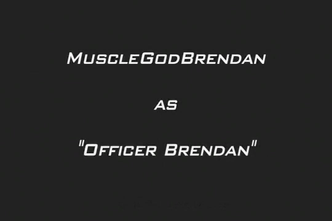 muscled officer gets a blowjob
