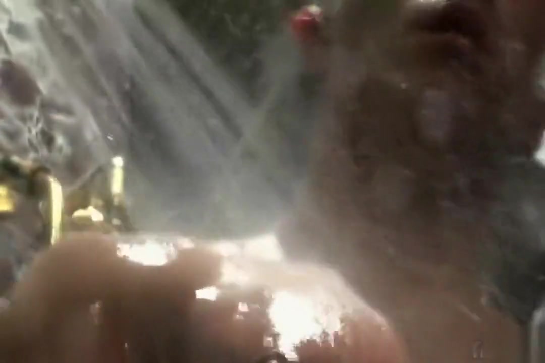 muscle stud cums in shower