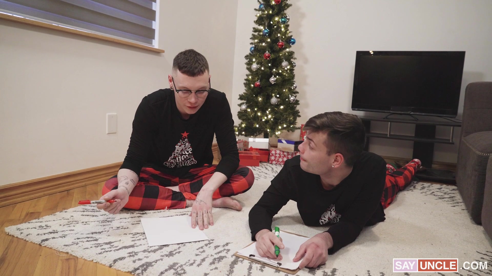 Unwrapping Santa's Cock