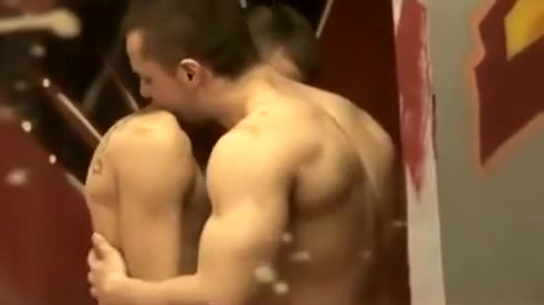 Hot boys glory hole and fuck action