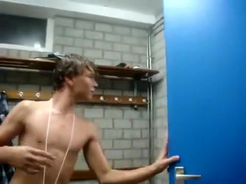 boys in shower