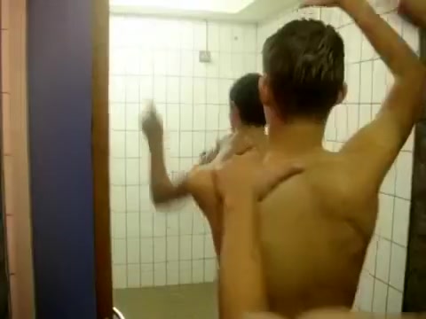 boys in shower