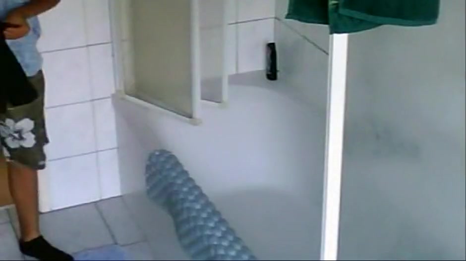 Younger Step brother take a shower 3