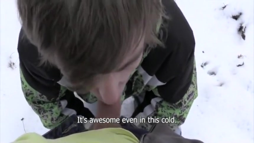 POV Sex In The Snow