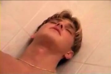 Daniel jerks in the shower