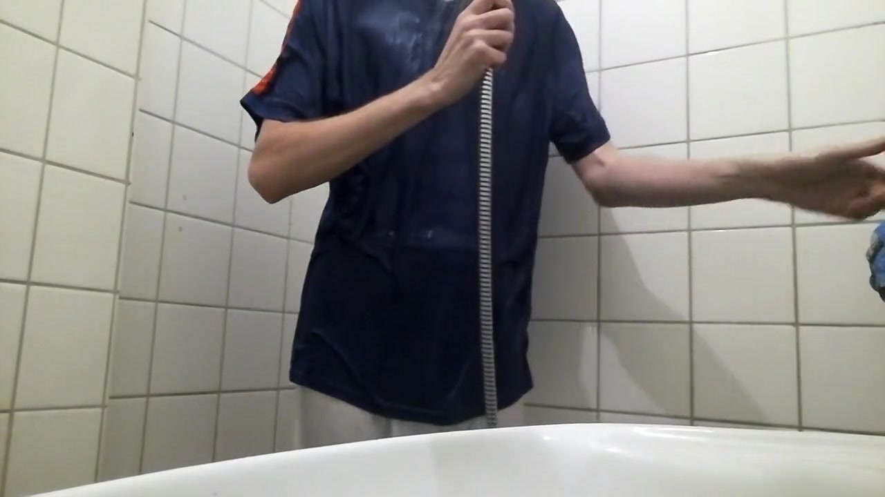 Clothes on Shower Wank Challange 10/24/2017
