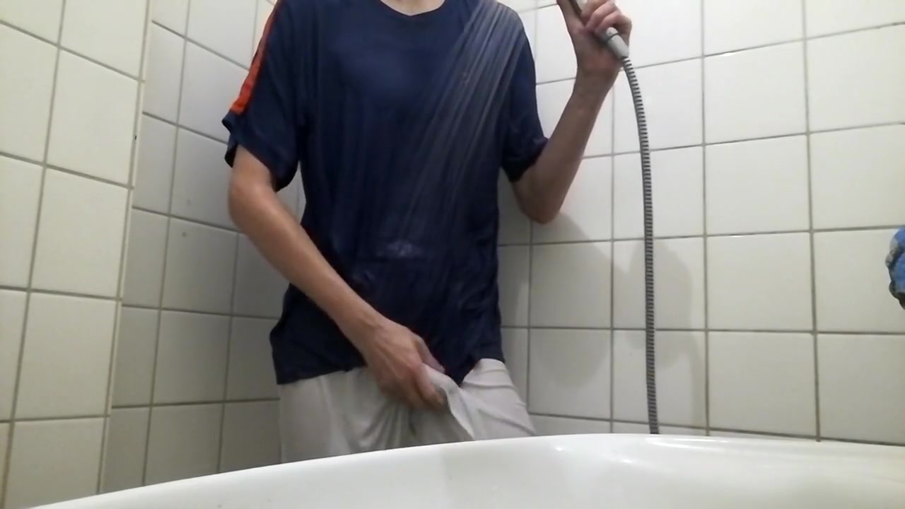 Clothes on Shower Wank Challange 10/24/2017