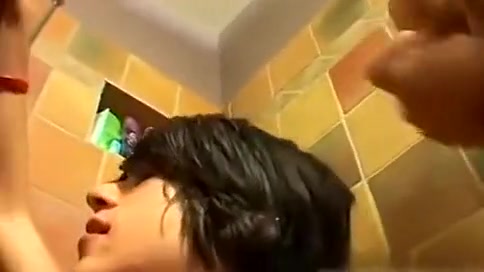 3 Hot boys fuck bare in the shower