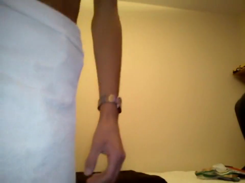 Young Boy Strips After Shower And Wears A Thong