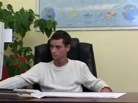 Beautiful Twinks Bareback On Office Desk