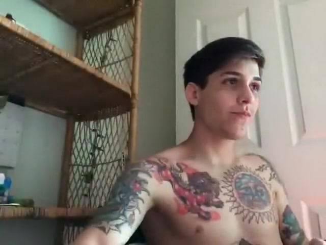 Kinky 18yo teen 18+ Boy Tatoo Wank