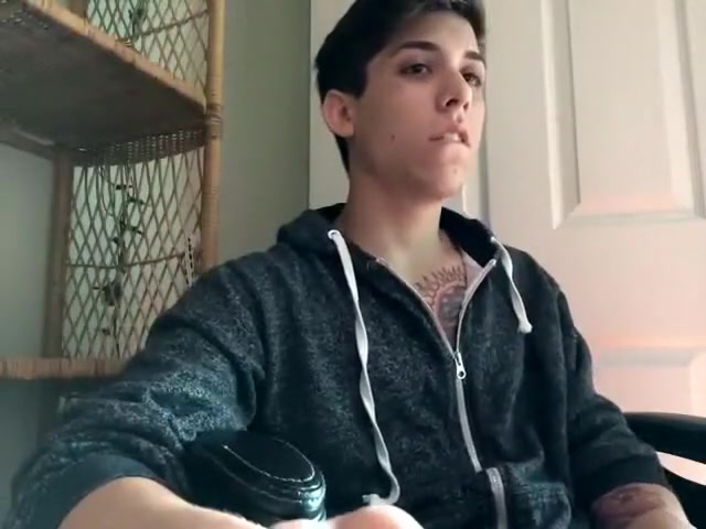 Kinky 18yo teen 18+ Boy Tatoo Wank