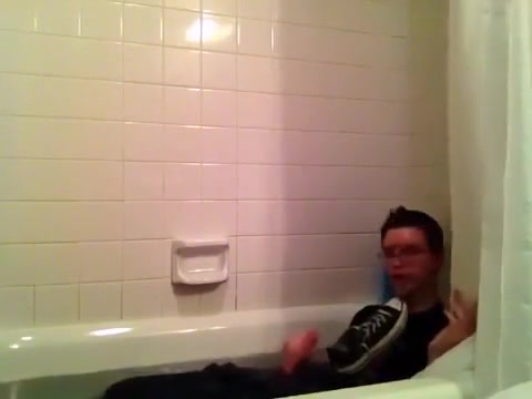 Horny Nerd Shower Fetish