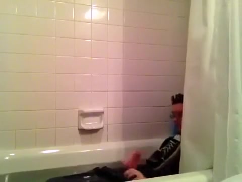 Horny Nerd Shower Fetish