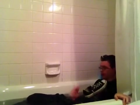 Horny Nerd Shower Fetish