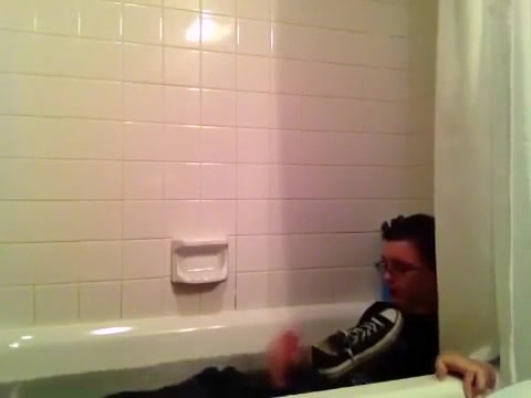 Horny Nerd Shower Fetish
