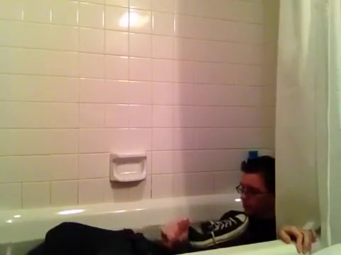 Horny Nerd Shower Fetish