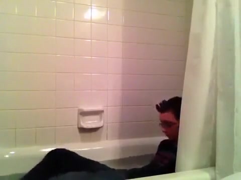 Horny Nerd Shower Fetish