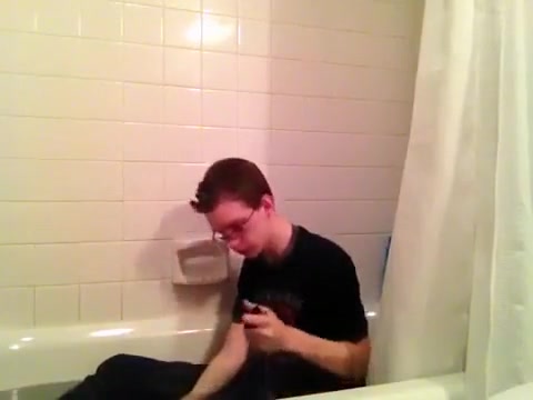 Horny Nerd Shower Fetish