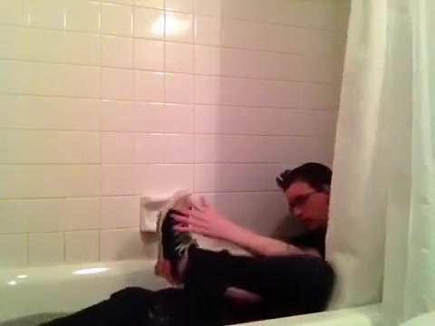 Horny Nerd Shower Fetish