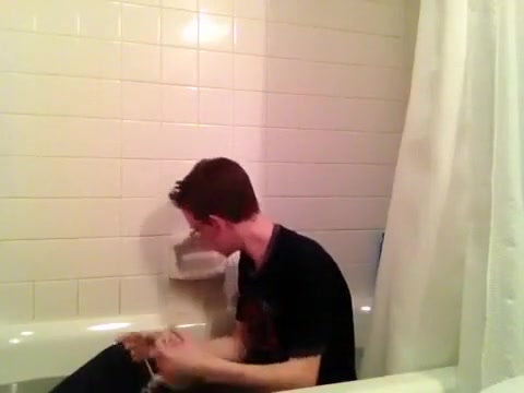 Horny Nerd Shower Fetish