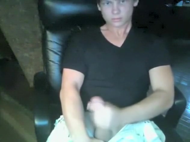 Black Shirt Wanker Office Chair Boy