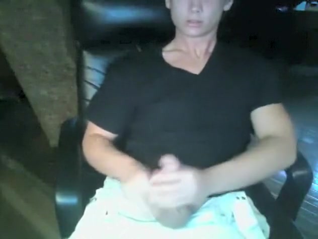 Black Shirt Wanker Office Chair Boy