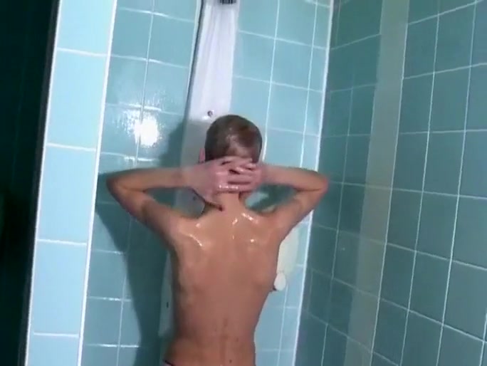 Chris Takes His Pleasure Under The Shower
