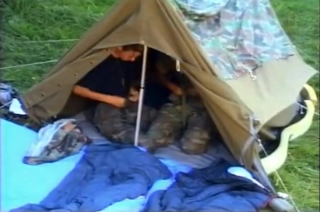 Army Boy Camping