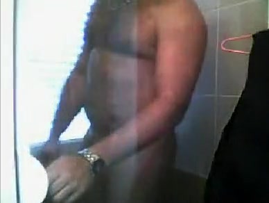 Randy taking shower