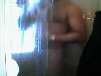 Randy taking shower