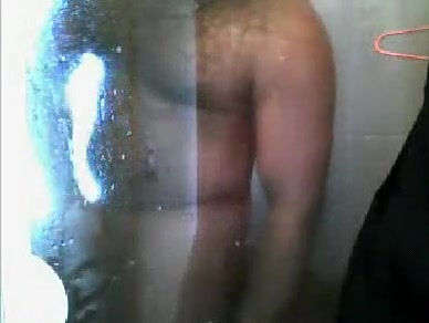 Randy taking shower
