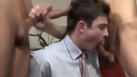 Sexy teen 18+ Trio Fucking In Office