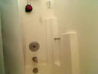 Taking shower of hot lecher