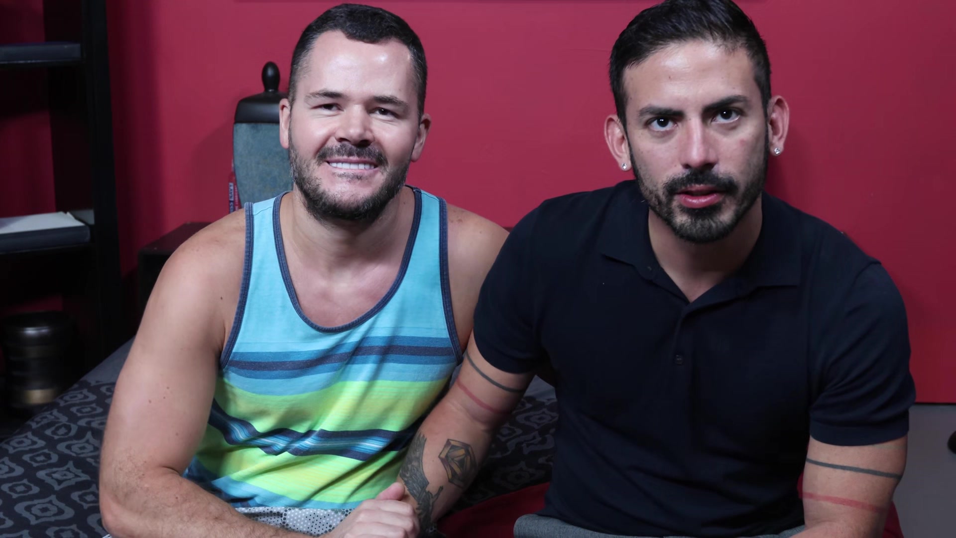 Bearded Handsome Latino Sucks A Huge Hunk Cock