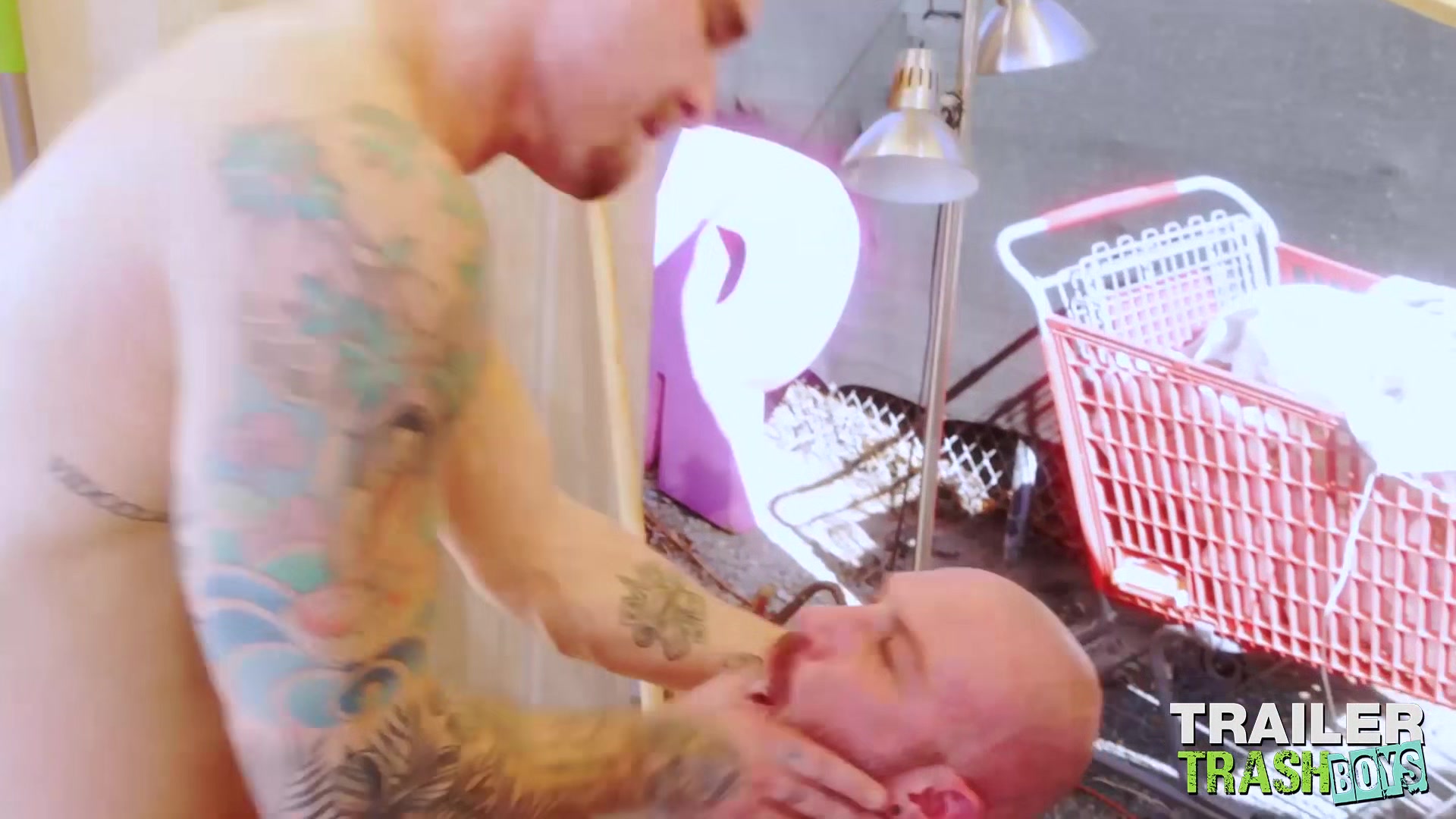 TRAILERTRASHBOYS Inked Hunk Isaac X Raw Breeds Greg Riley