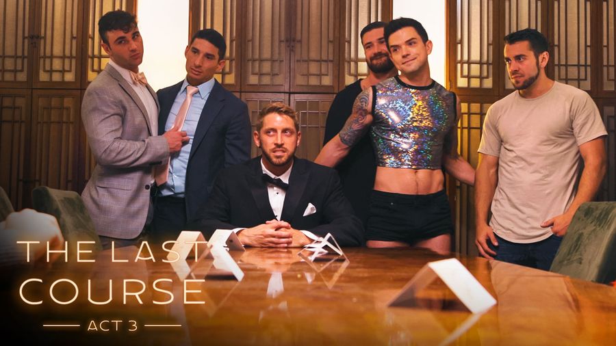 Johnny Ford & Michael Boston & Michael Del Ray & Lance Hart & Dakota Payne & Chris Damned & Dante Colle & Jim Fit in The Last Course - ACT III - DisruptiveFilms