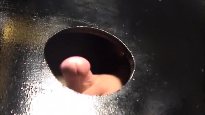 Incredible male pornstar in amazing leather, glory hole gay adult clip